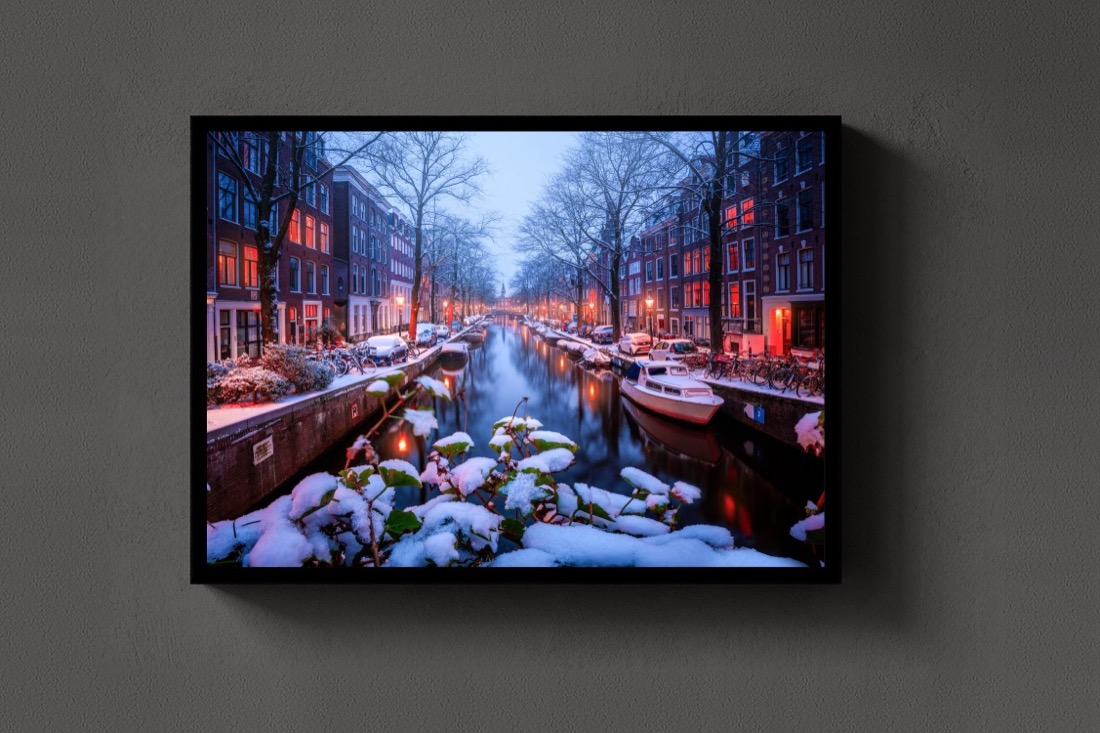 Snow in Amsterdam