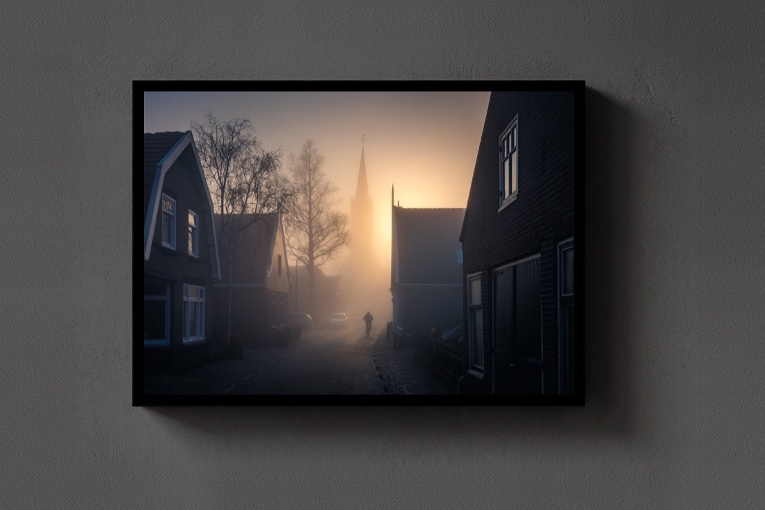 Village in Fog