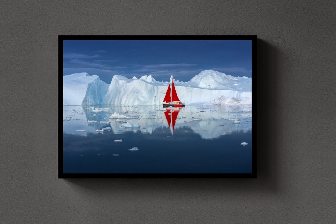 Red Sail in the Ice