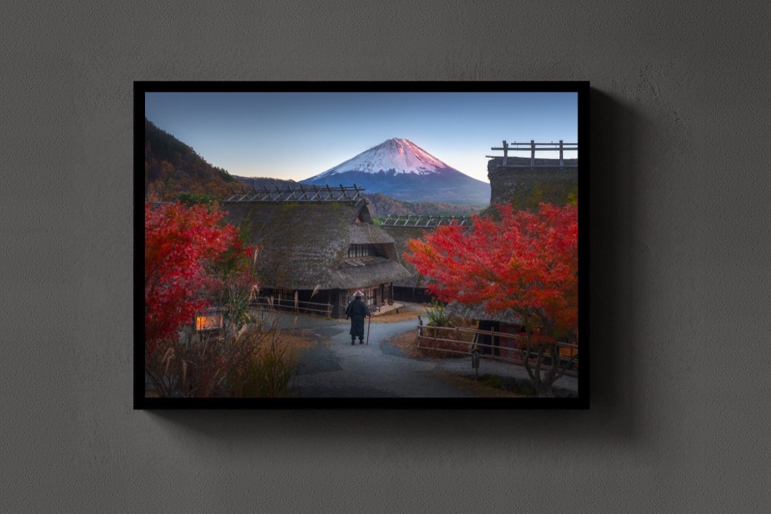 Village Beneath Fuji